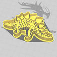 stegosaurus 9.PNG Dinosaur Stegosaurus Cookie / Fondant Cutter with Marker