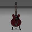 es345render.png Gibson ES-345 guitar Low poly 3D model