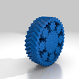 850.png 3D printed vehicle with hub motor, printable gear bearing and printable flexible tire