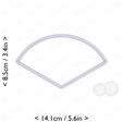 1-3_of_pie~3in-cm-inch-top.png Slice (1∕3) of Pie Cookie Cutter 3in / 7.6cm