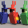 macaw-v17.png MACAW OF MINECRAFT/low poly