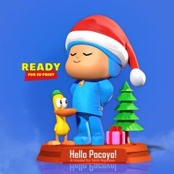 Pocoyo_Pato.jpg 3D file Pocoyo and Pato・3D printer design to download, nlsinh
