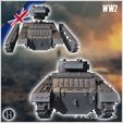 3.jpg Valentine Mark Mk. IX infantry tank - UK United WW2 Kingdom British England Army Western Front Normandy Africa Bulge WWII D-Day