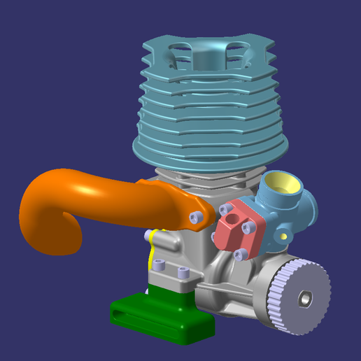 Download STL file Engine • 3D printing design ・ Cults