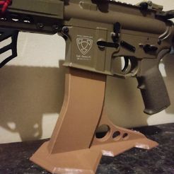 1642937808436.jpg Free STL file M4/AR15 Display Stand for Airsoft guns AEG・3D printable model to download