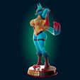 Preview12.png Lucario Thicc Muscle Mommy - 4 Furry variation 3D Print Model