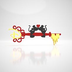 Disney_8.jpg STL file DISNEY KEY・3D printable model to download