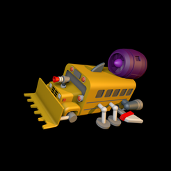 Coolbus-colored1.png Archivo STL Coolbus Kids Next Door (KND)・Modelo de impresora 3D para descargar