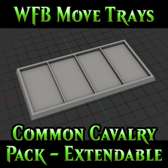 Miniature.png WFB Native Move Tray Pack - 25x50mm Cavalry - In Line