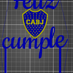 Feliz-cumple-Boca.png Happy Birthday Cake Topper Boca Juniors