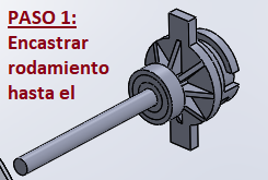 Paso 1.png Бесплатный STL файл Creality ender 3 filament reel holder - DIAMETER 73mm or more with bearing・Дизайн 3D принтера для загрузки, martinmarolt17