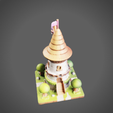 Screenshot-2024-12-10-014457.png Fantasy Tower 3D Model - Charming Stone Watchtower STL