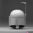 boba.9.jpg Boba Fett Helmet - Mandalorian Death watch Hemet 3D print model