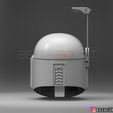 boba.9.jpg Casque Boba Fett - Mandalorian Death watch Hemet Modèle imprimé en 3D