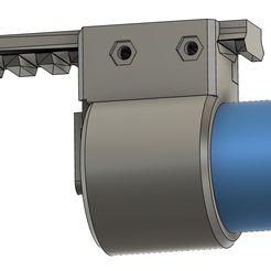 40mm-launcher-picatinny-6.jpg Archivo STL Airsoft 40mm lanzagranadas Picatinny・Modelo para descargar e imprimir en 3D