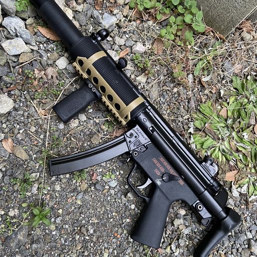 mp5sd1 カスタム オリジナル】 MP5SDシリーズ対応 サプレッサーレイル エアガン