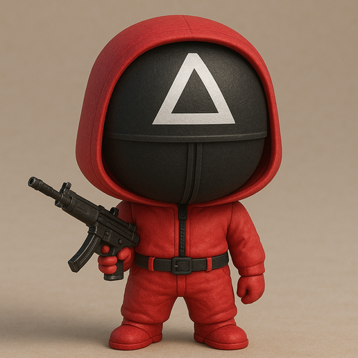 Soldier game squid 3D model