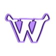 W_Ucase.stl sherk - alphabet font - cookie cutter