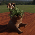 hipo2.png Hiccup pot, hippopotamus that eats your plants #PLANTERSXCULTS