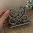 IMG_4242.jpeg Mother’s Day 3D Printed Infinity Heart “MOM” Desk Decor / Gift Stand