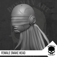 11.png Female Snake Head for action figures
