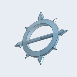 chk2.png Free STL file Chaos star Chakram・Model to download and 3D print
