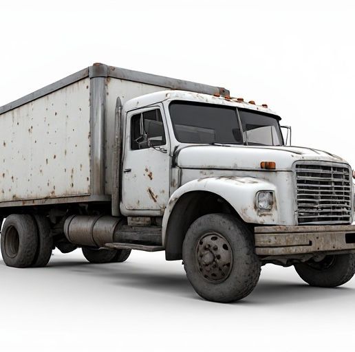 Modern Truck With Container