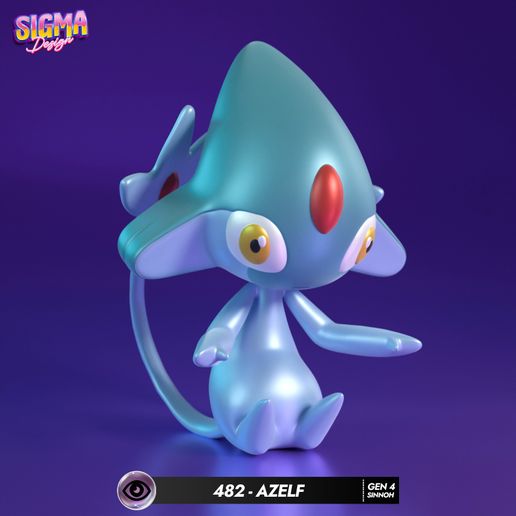 🐉 482 azelf・ 3D File for 3D printing・Cults