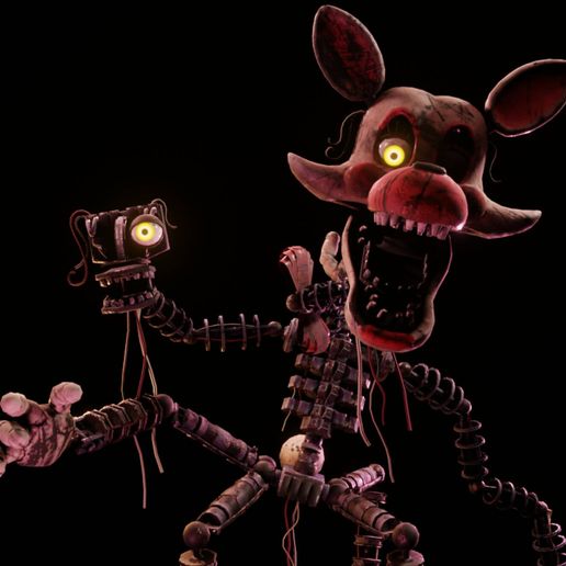 📦 Mangle - FNAF AR: Special Delivery・Free 3D File for ・Cults