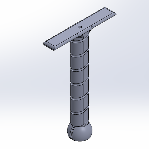Metal Rod Sword Handle 3D model