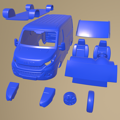 a006.png STL file iveco daily van l1h1 2014 PRINTABLE VAN IN SEPARATE PARTS・3D printer model to download