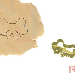 bow_cookie_cutter_outline_clay_embosser_fondant_stamp_3d_printed.jpg Fichier STL Emporte-pièce en forme de noeud・Modèle imprimable en 3D à télécharger