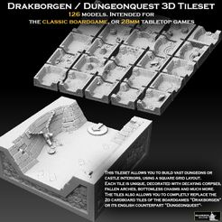 tileset-insta-format-promo.jpg 3D file Drakborgen and Dungeonquest 3D Tile Set・3D printing idea to download, SharedogMiniatures