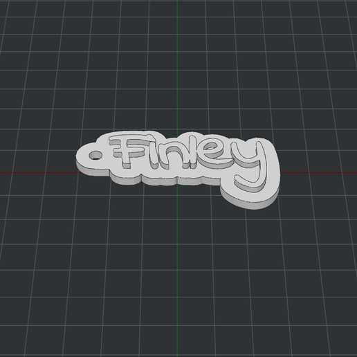 Keychain Finley 3D model