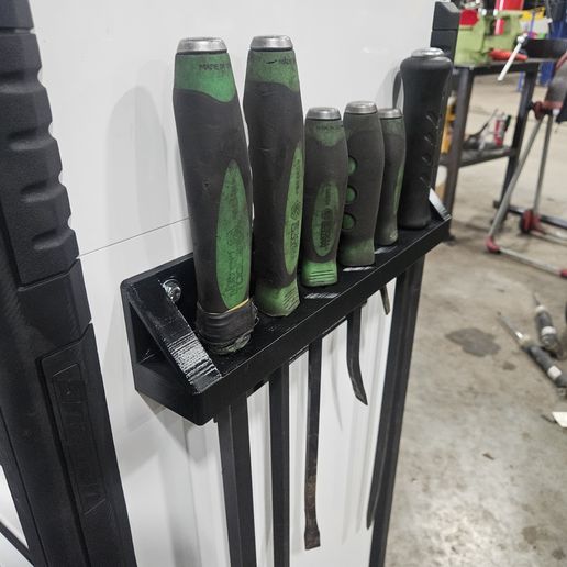 🛒 Pry bar rack for snap on cart・ STL File for 3D printing・Cults