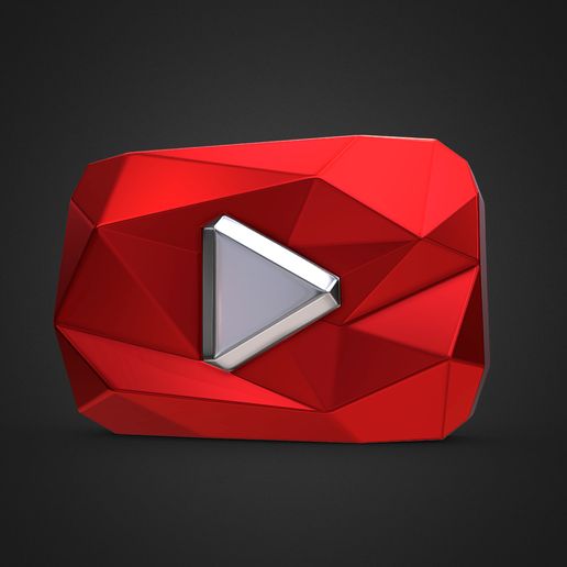 💎 Youtube Diamond Play Button・ STL File for 3D printing・Cults
