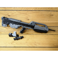11.png BR55 - Anniversary Battle Rifle - Halo - Printable 3d model - STL + CAD bundle - Commercial Use