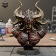 1.jpg Infernal Monster Bust - Dark Fantasy Demon Creature STL for 3D Printing | Obsidian 3D