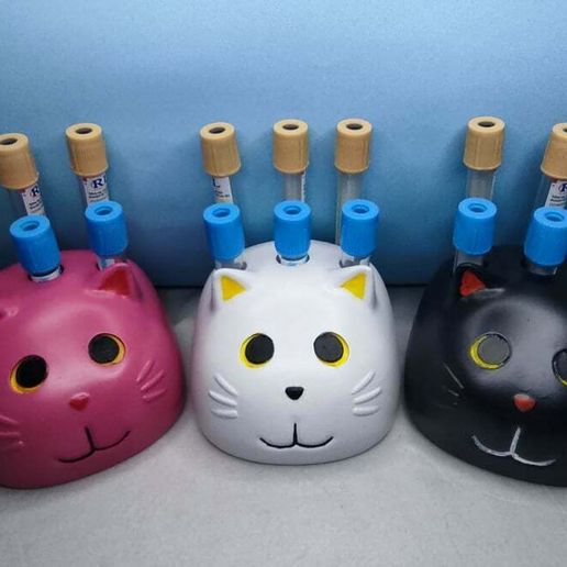 Jack Stand For Test Tubes / Test Tube Holders 3D model