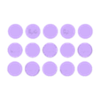 fichas para jogos 0,50.stl Fichas para jogos 0,50