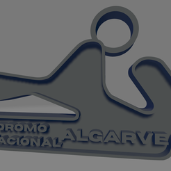 Autodromo-Internacional-do-Algarve.png STL file Autódromo Internacional do Algarve keychain・3D printer design to download