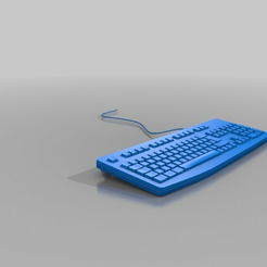 Keyboard.png Fichier STL gratuit Clavier d'ordinateur・Objet imprimable en 3D à télécharger