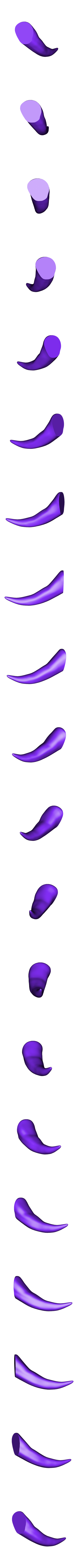 FangL01.stl Hannya Mask -Satan Mask - Demon Mask for cosplay