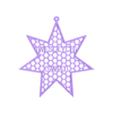 star_customisable_2lines.stl Customizable star with 2/3/4 TEXT FRAMES Remix