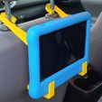 Fire7-Headrest.jpg Fichier STL Nintendo Switch, Tablet (iPad, Amazon Fire 7) Support pour appui-tête de voiture・Modèle pour imprimante 3D à télécharger