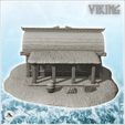 4.jpg Wooden Viking warehouse with canopy and accessories (2) - Alkemy Asgard Lord of the Rings War of the Rose Warcrow Saga