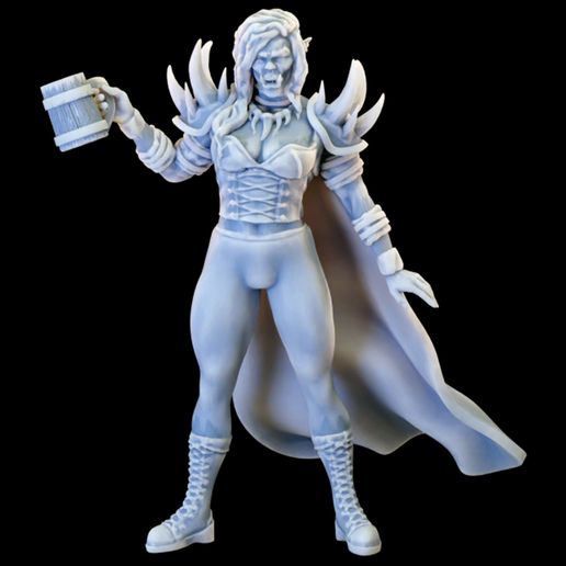 Drinking Orc Warlock - Fantasy Tavern District Vol II