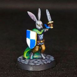 harengon.jpg Archivo STL gratuito Guerrero Harengon (escala 32mm, impresión sin soporte)・Idea de impresión 3D para descargar