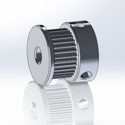 30T6mmGT2.jpg STL file PARAMETRIC GT2 PULLEY 30T 6mm - STL・3D printable design to download