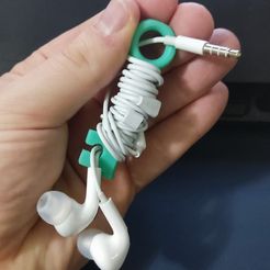 WhatsApp-Image-2022-02-06-at-20.20.22-3.jpeg STL file Cute Cable Key / Organizer handset / Easy to print / No supports・3D printing idea to download